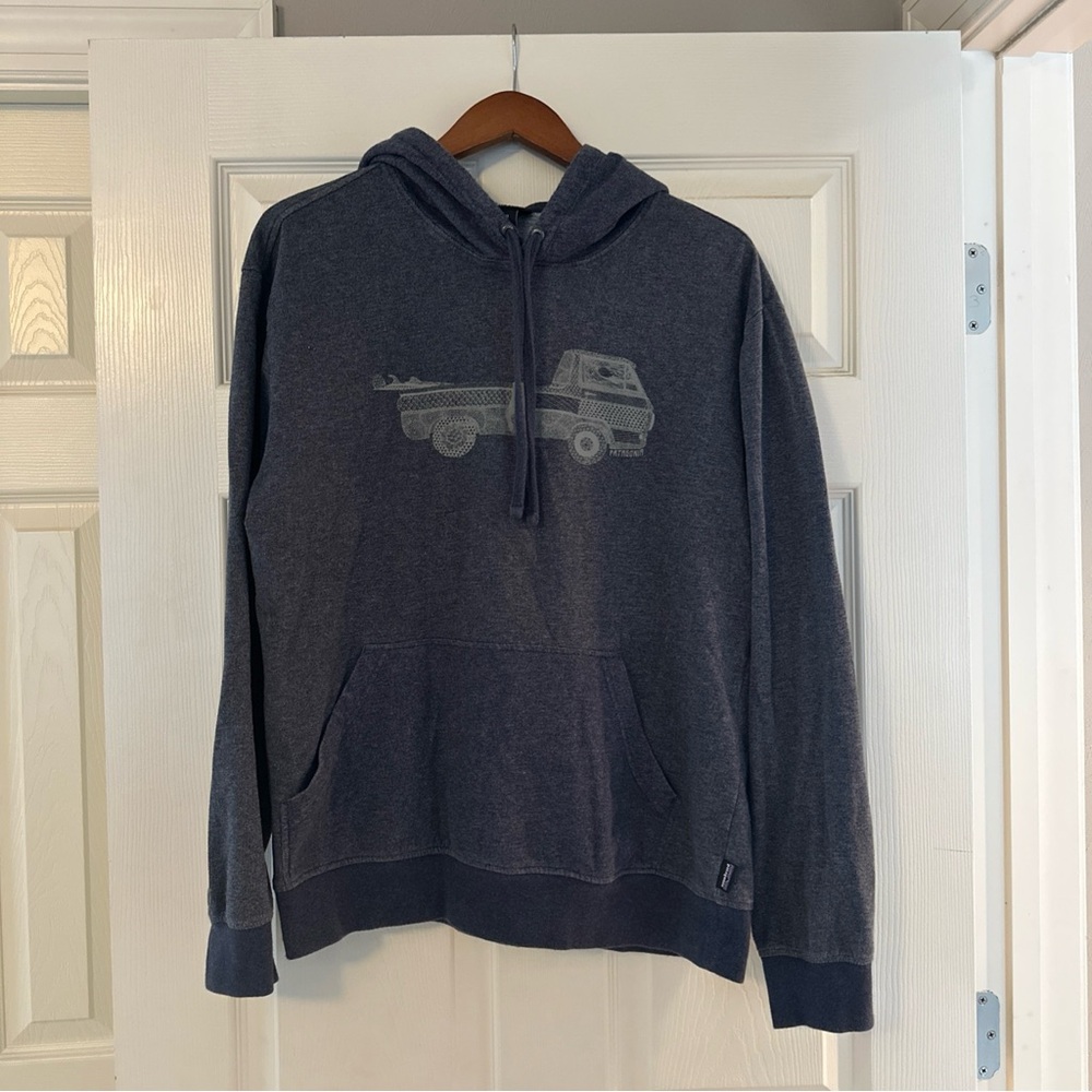 Patagonia Dark Blue Surd Truck Hoodie-Medium